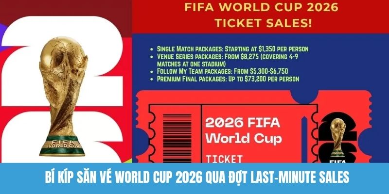 Bí kíp săn vé World Cup 2026 qua đợt Last-Minute Sales