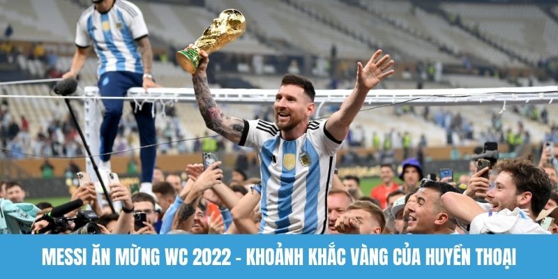 Messi ăn mừng WC 2022