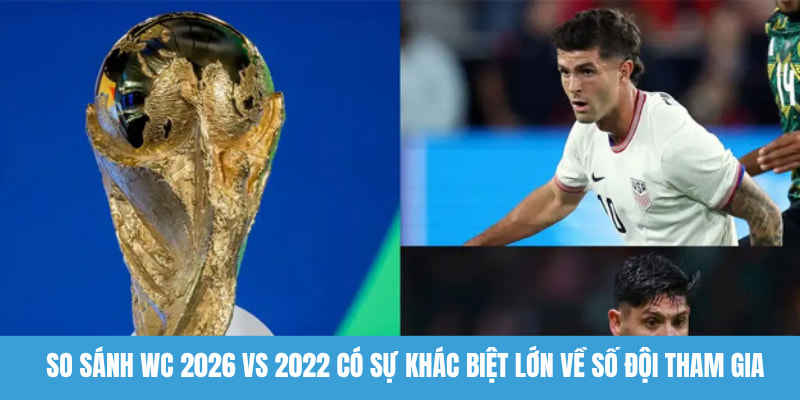 So sánh WC 2026 vs 2022 có sự khác biệt lớn về số đội tham gia